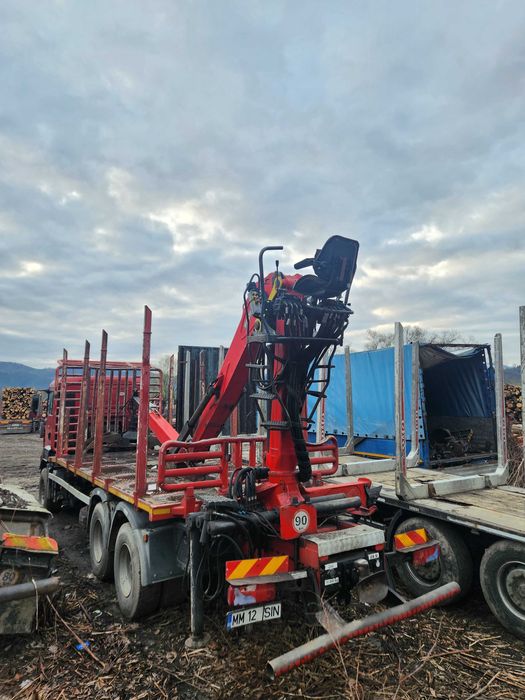 Camion forestier transport lemn, busteni Man 26.440