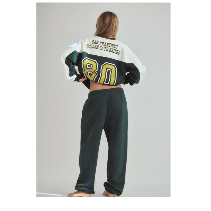 Спортивный костюм Zara штаны свитшот джоггеры женский зара зеленый хак