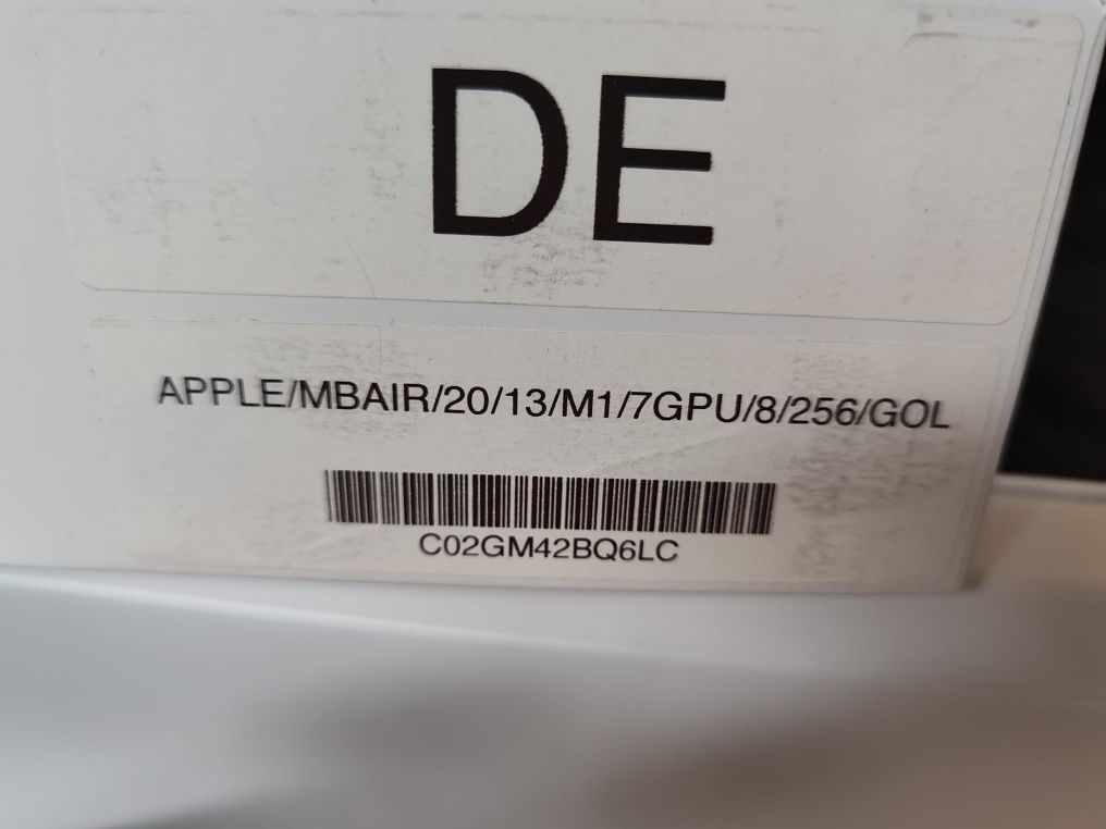 MacBook Air 2020 13'3 M1