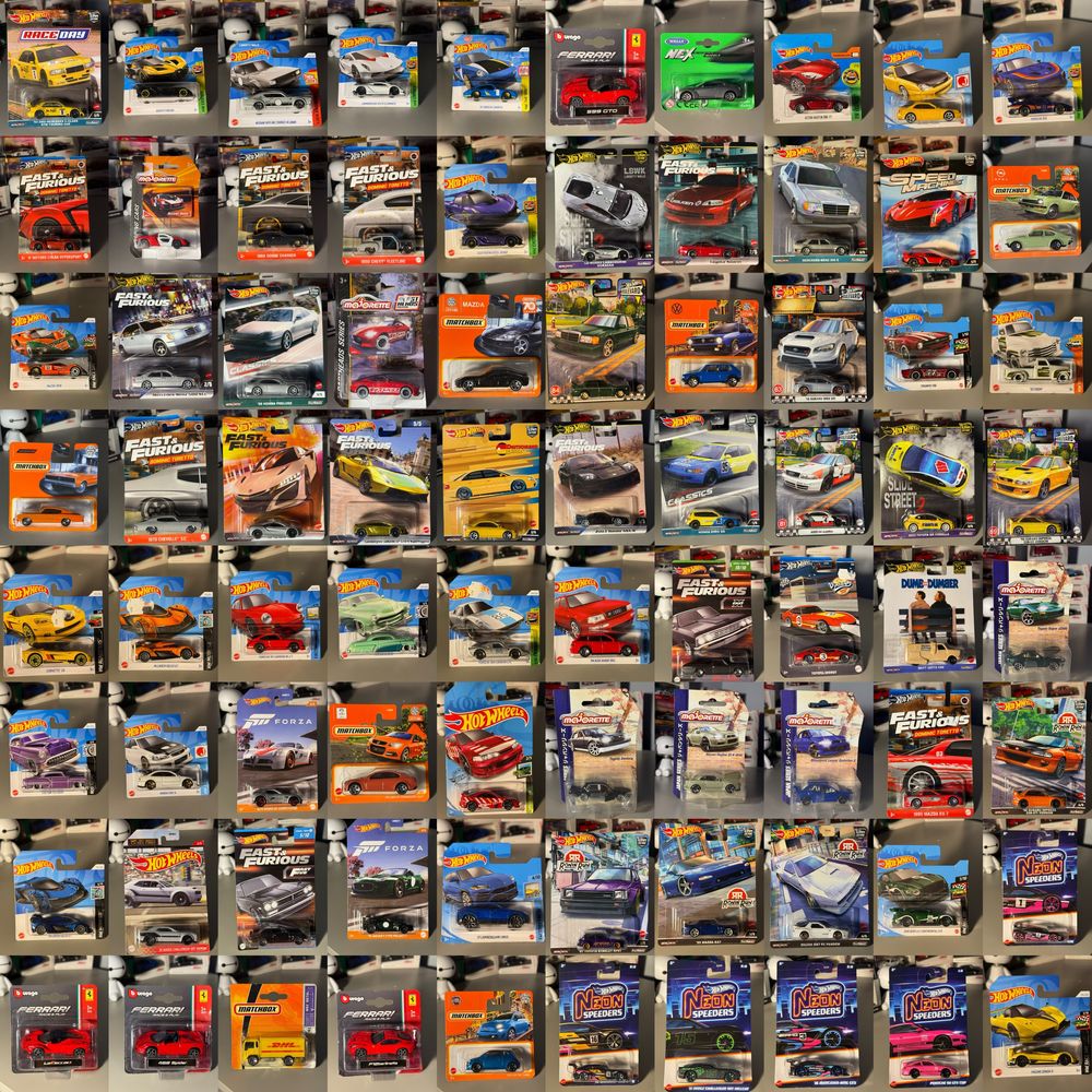 Hot Wheels, Matchbox, Majorette, Norev, Tomica