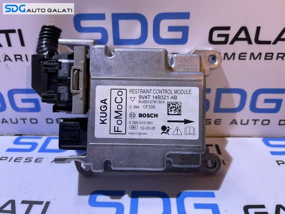 Unitate Modul Calculator Airbag Ford Kuga 1 2008 - 2012 Cod 9V4T-14B321-AB 0285010891 [L8372]
