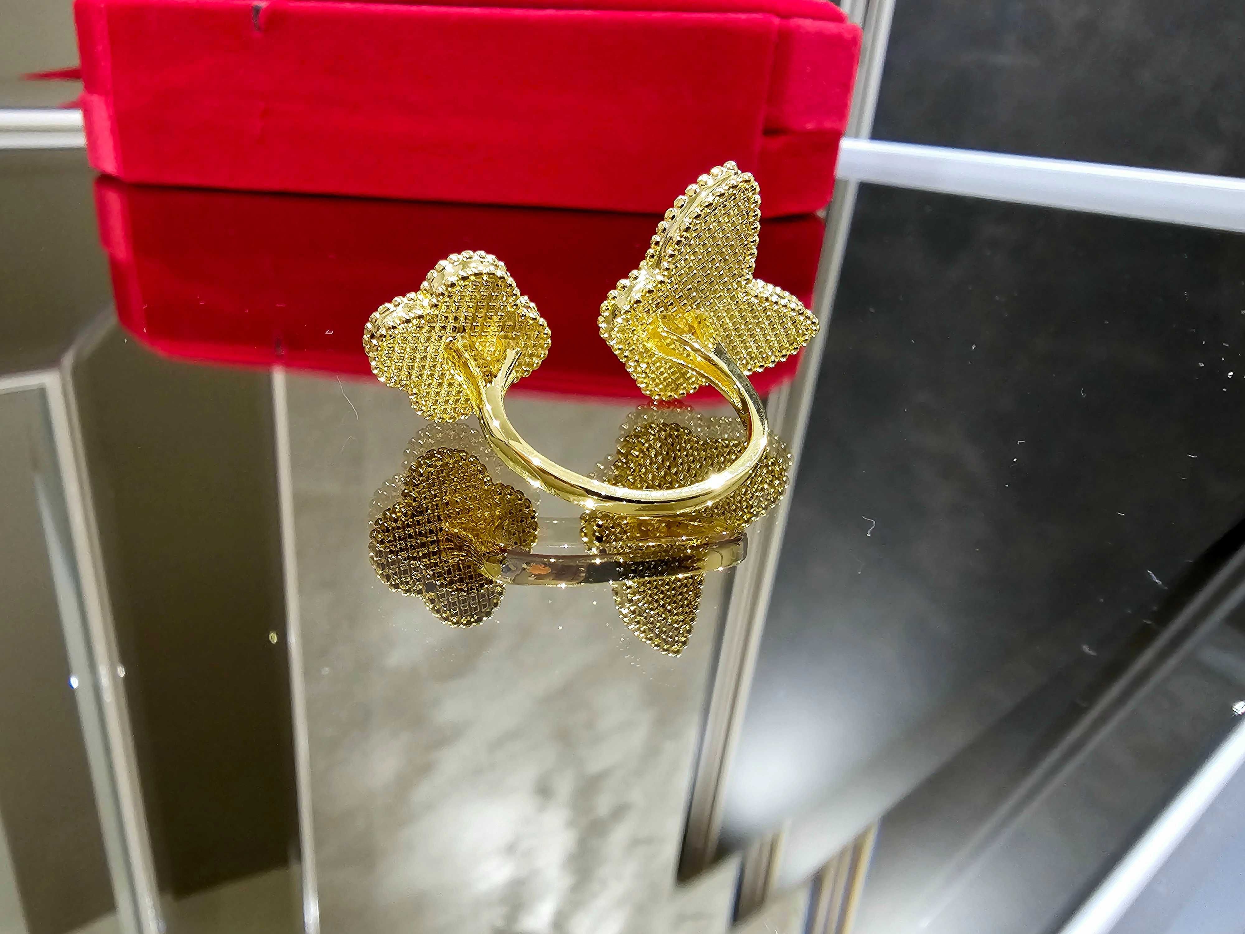 Van Cleef & Arpels VCA Gold Lucky Alhambra Tiger Mother Дамски Пръстен