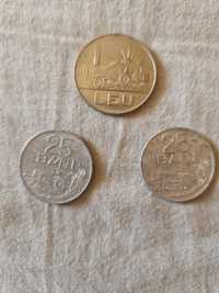 Monede 25 banii,1 leu, 5 lei