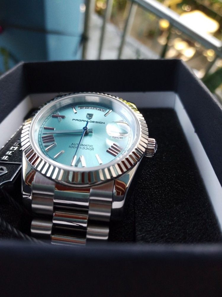 Pagani design PD-1752 Ice Blue , Rolex Day Date (Механичен часовник)