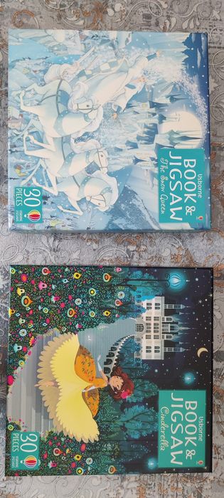 Pachet de 2 seturi Book&Jigsaw puzzle noi, 30 piese