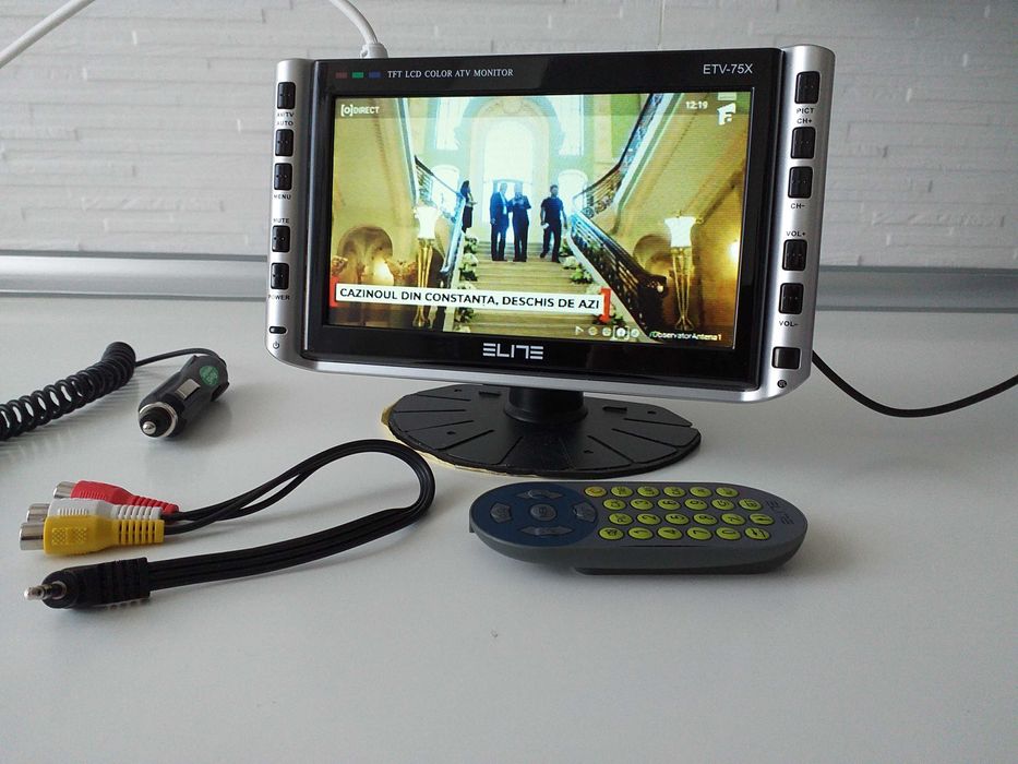 Televizor portabil LCD ELITE cu telecomanda nu sony lg panasonic