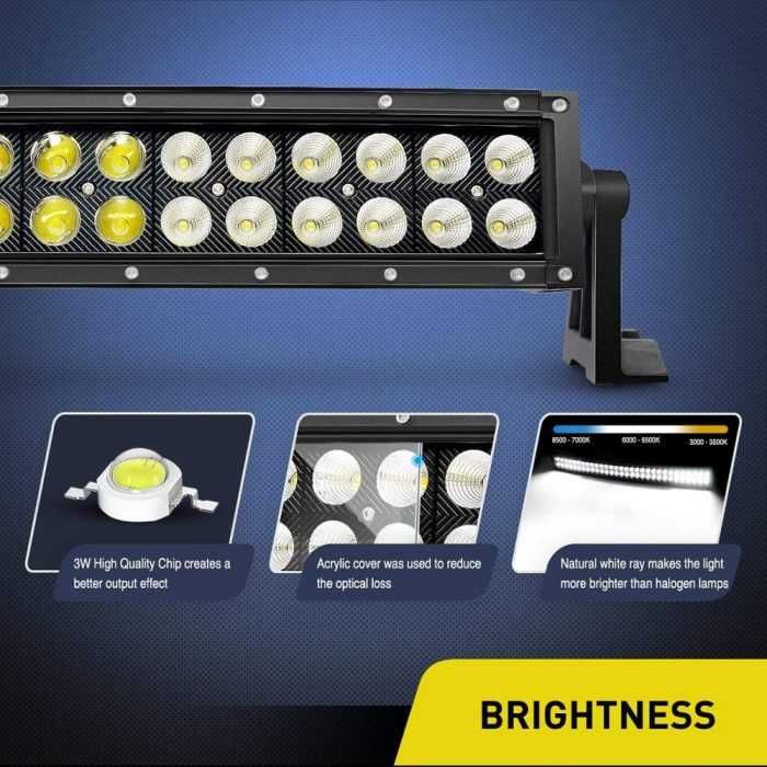 TRANSPORT GRATUIT Led Bar 180W Combo CURBAT 18000 Lm 81cm Black Series