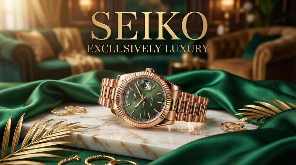 Seiko Day-Date Olive Green
