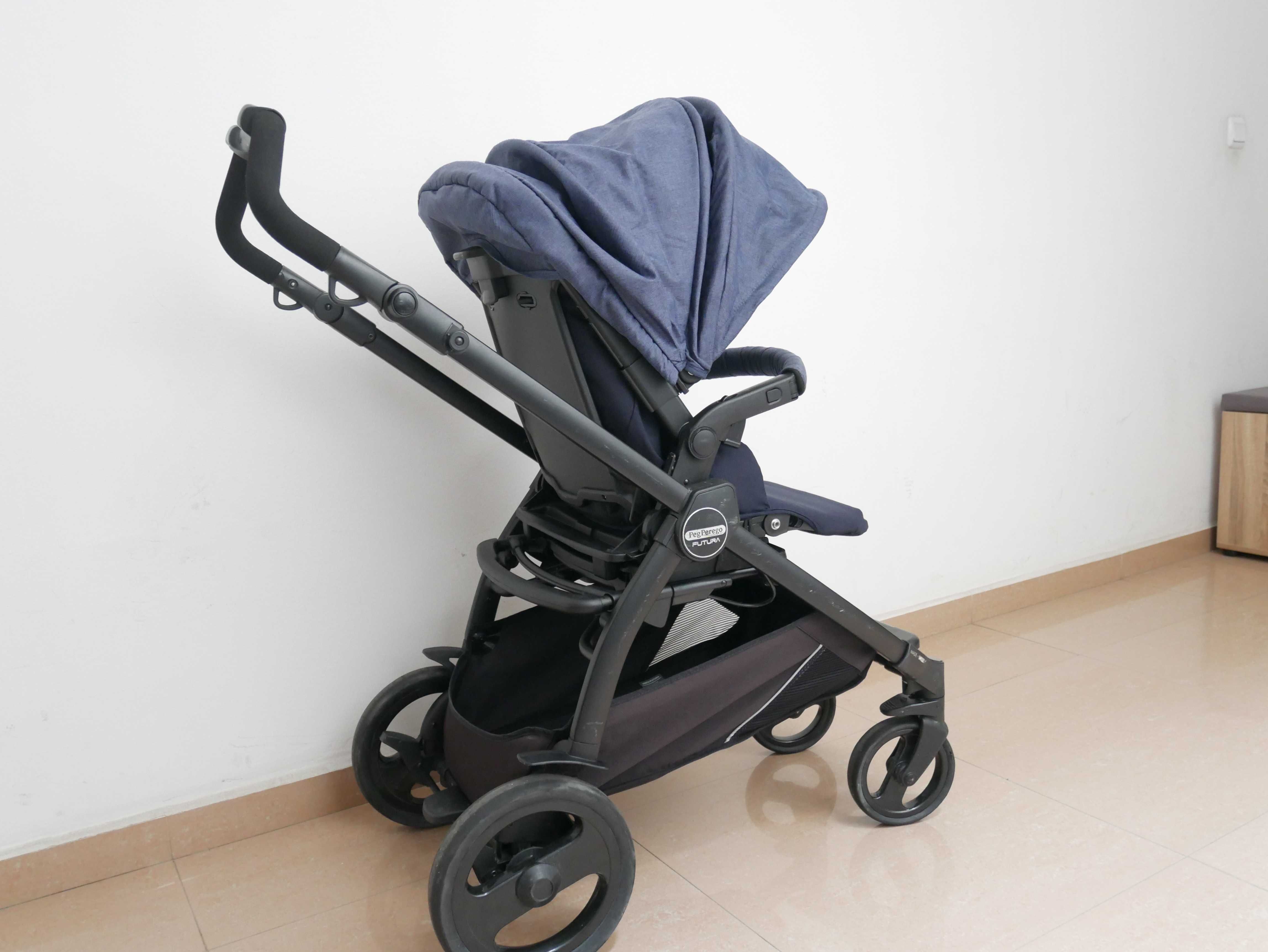 Бебешка количка 3 в 1 Peg Perego Futura Indigo SL + Isofix Car Base