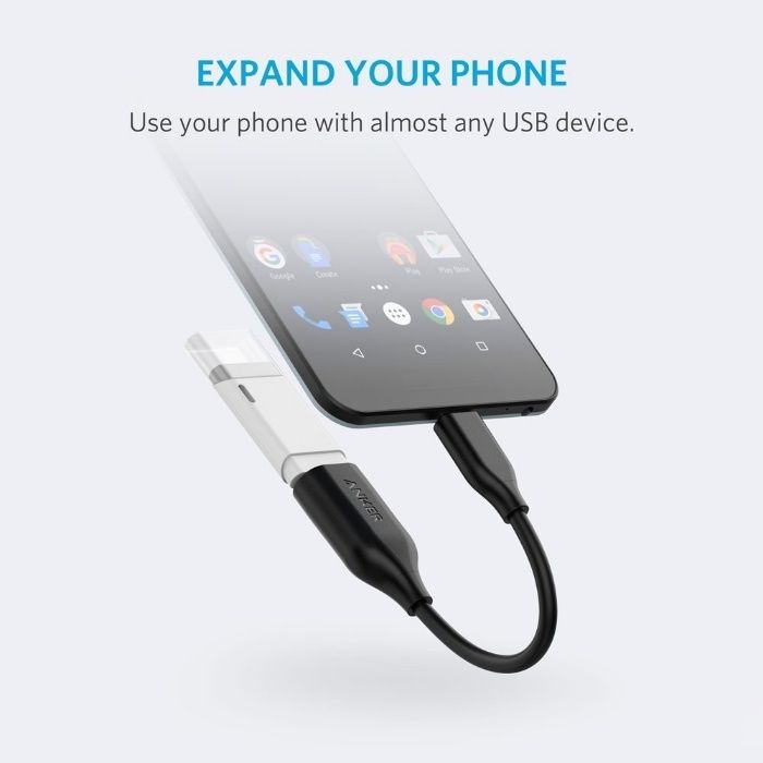 Anker Powerline USB-C към USB 3.1 (A8165011), адаптор с кабел 12см