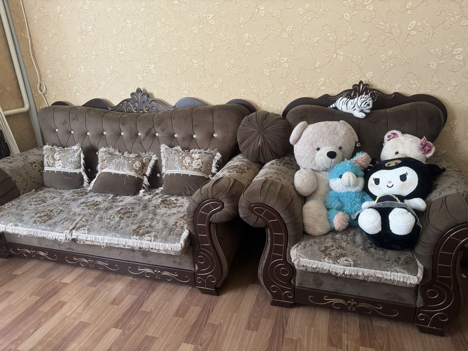 1 диван 2 кресло. Шымкент