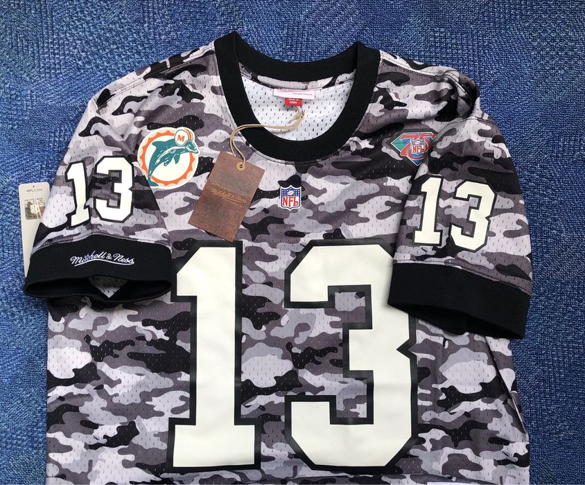 Mitchell & Ness NFL Miami Dolphins #13 Dan Marino Camo Jersey - L