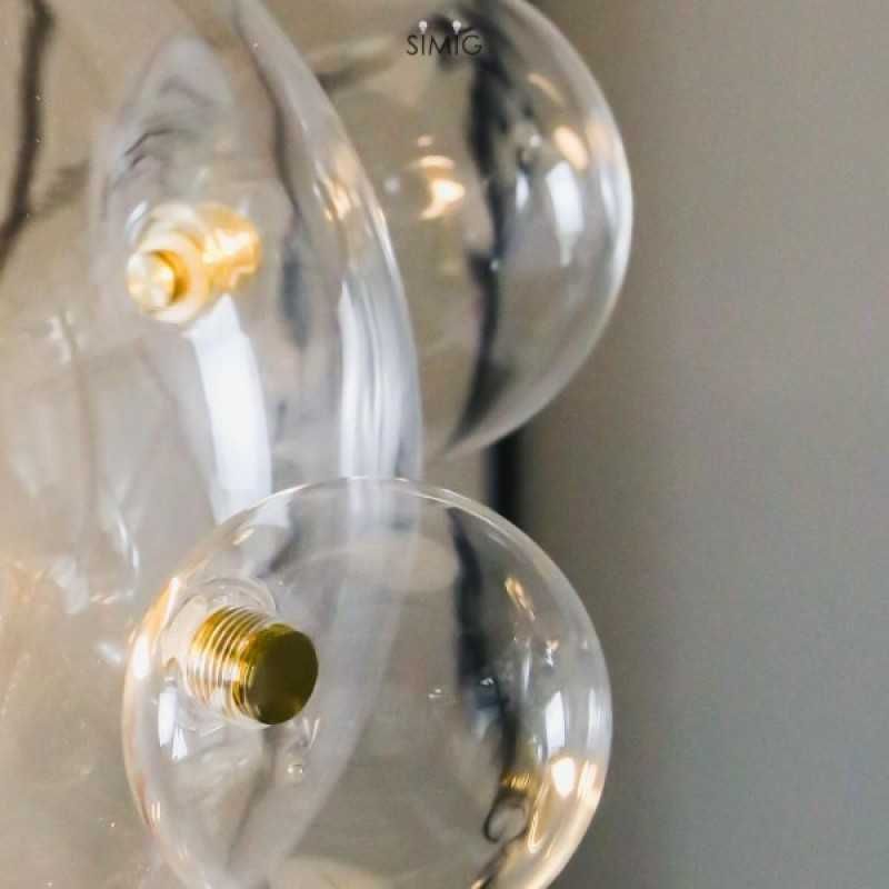 Стъклен сферичен LED Пендел Orbital 6