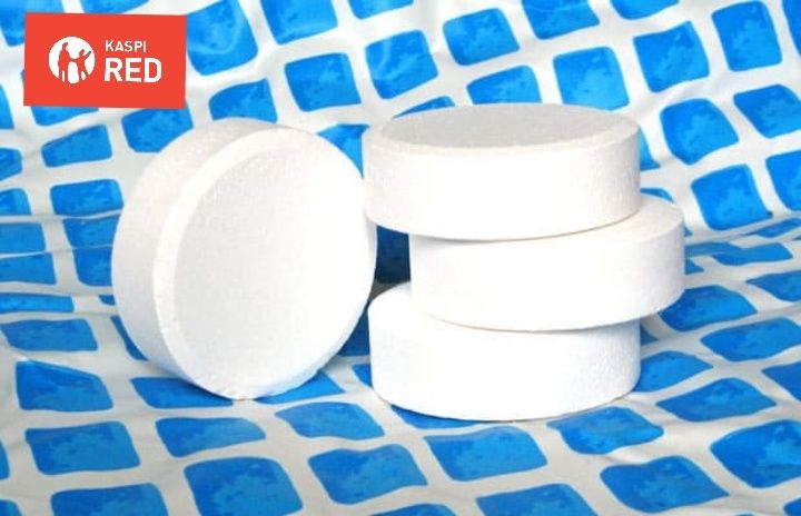 Химия для бассейна таблетки хлорные 200г медленно-растворимые