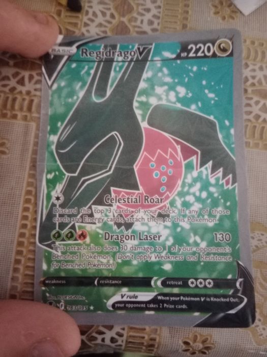 Коллекционная карта покемон RegidragoV