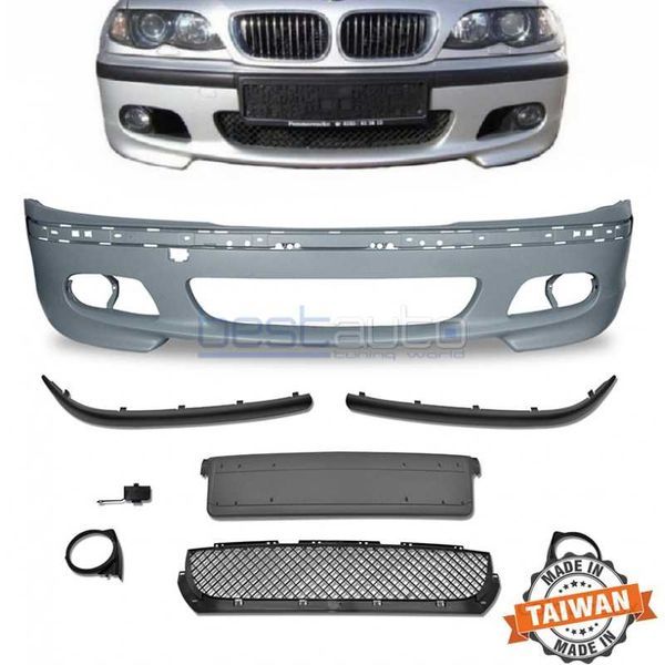 Предна Тунинг M Tech Броня за BMW E46/Е46 Седан и Комби преди фейса