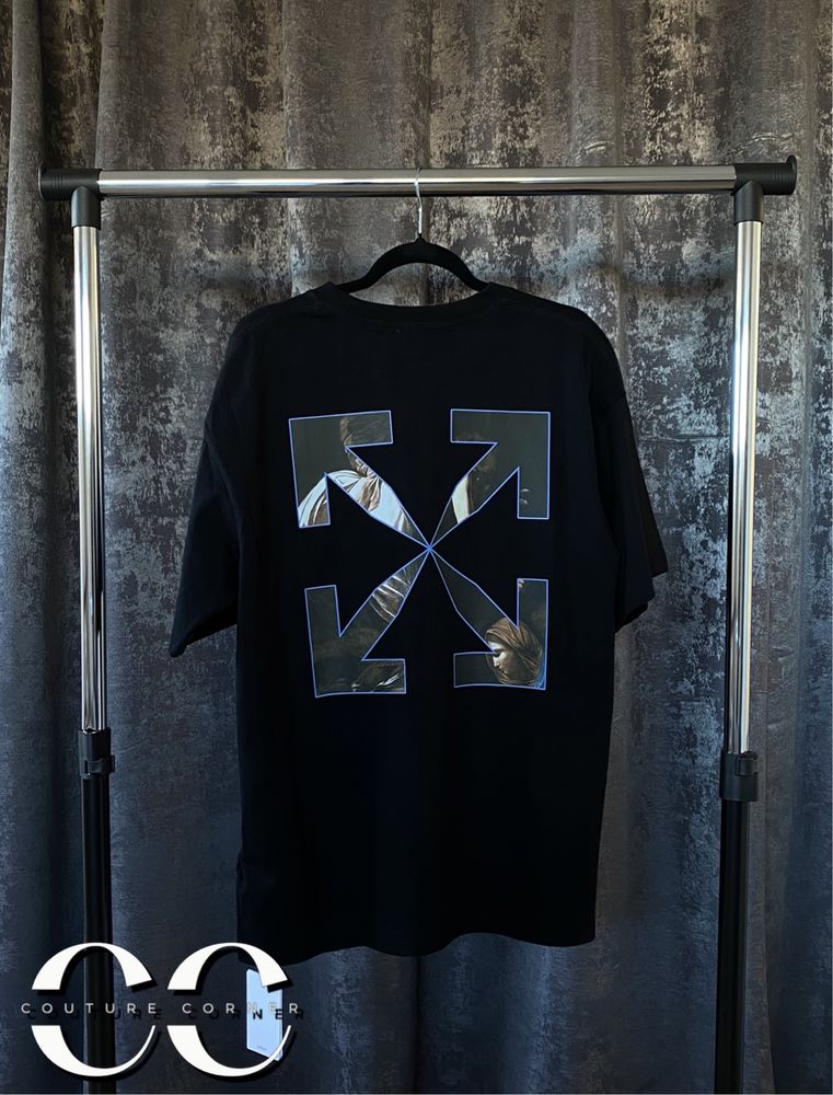 Tricou OFF-White • Calitate TOP • Caravaggio Angel S/S Over • Cod QR
