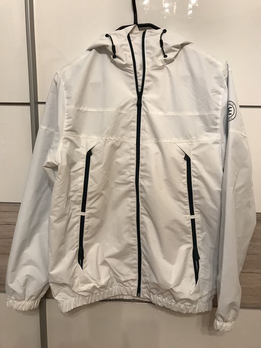 Geaca cu gluga Perry Ellis ,alba, S/M