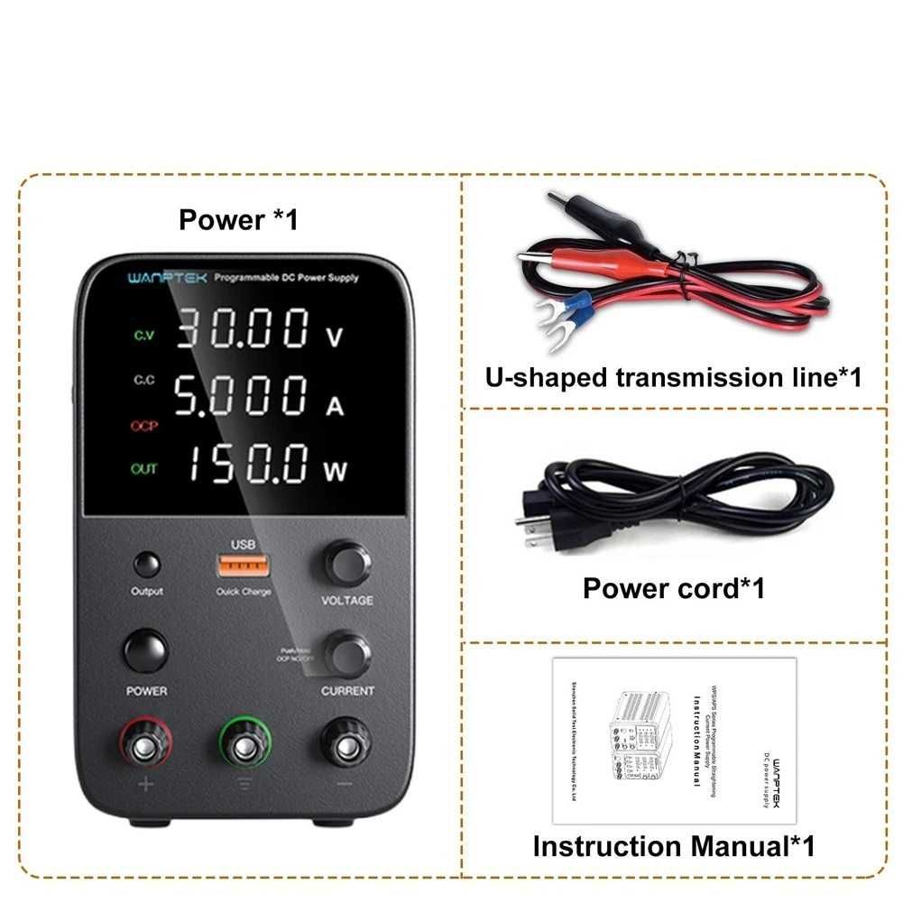 Лабораторно захранване WPS3010H, 0~30VDC, 0~10A, 1 канал