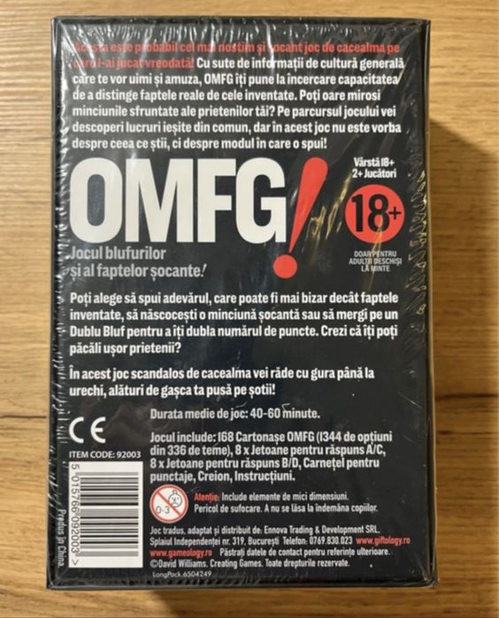 Vând Joc OMFG nou