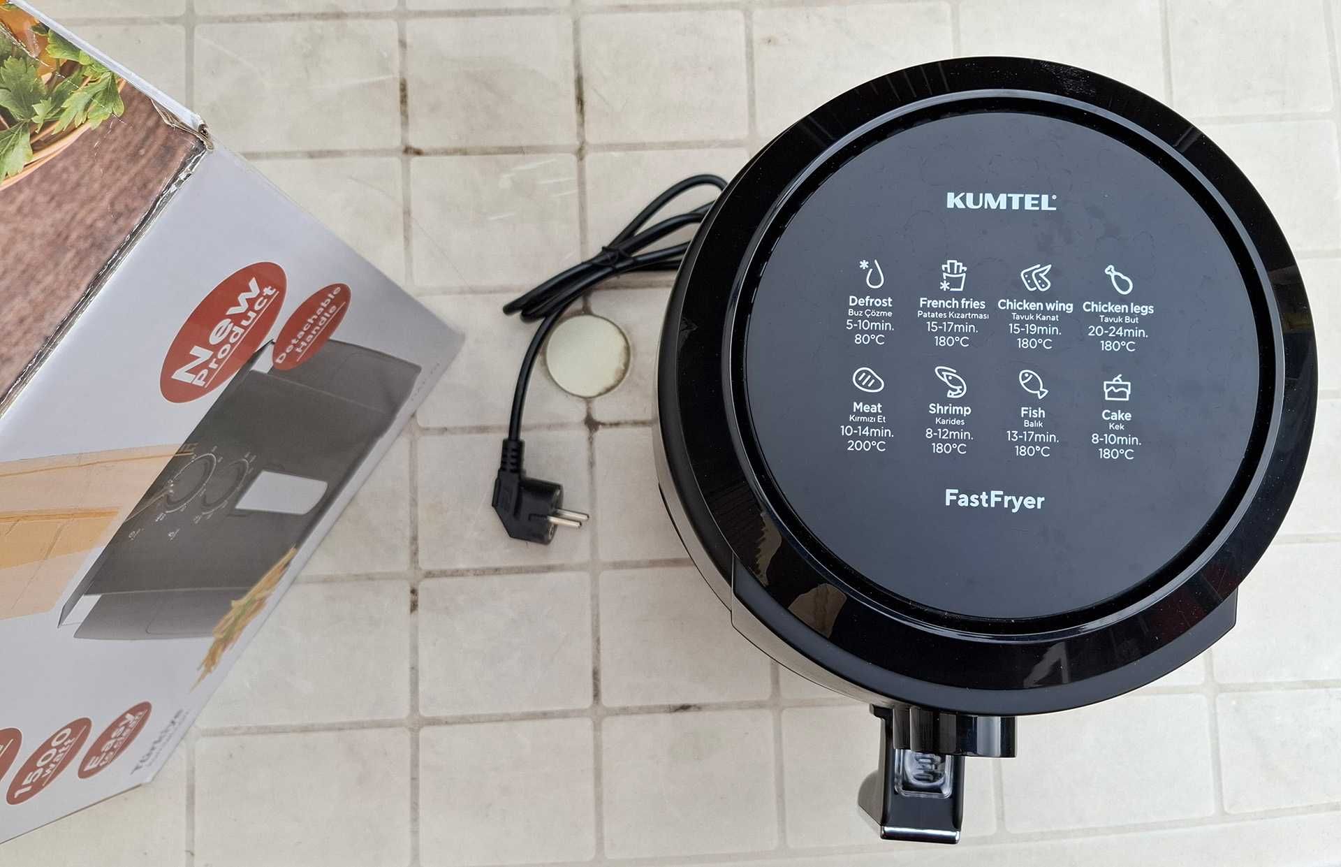 Kumtel Fast Fryer HAF-01, friteuză aer cald, 5.5 L, 1500 W