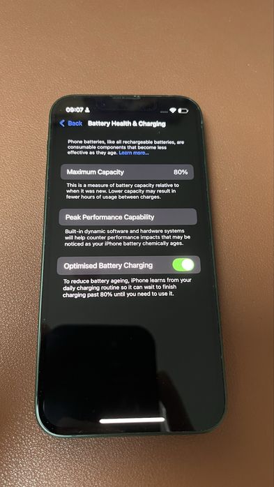 iPhone 13 mini 128 GB 80% baterie