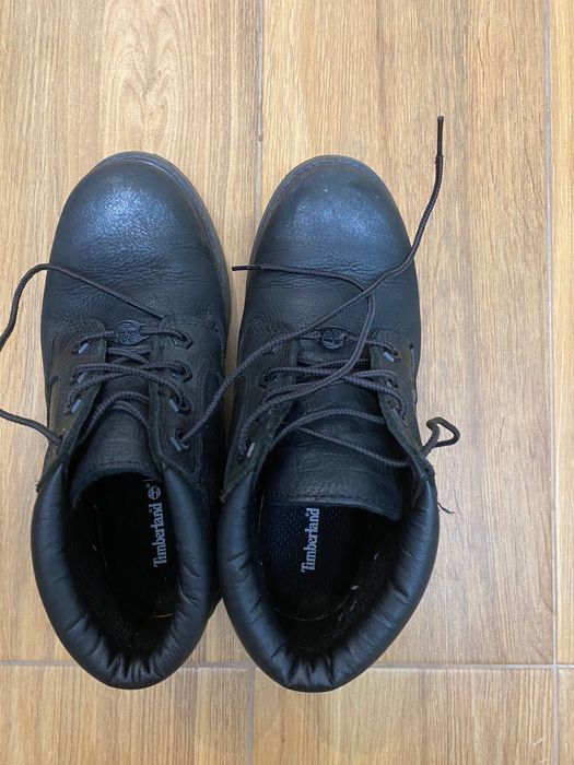 Кожени боти Timberland със сребрист ефект, 37 номер