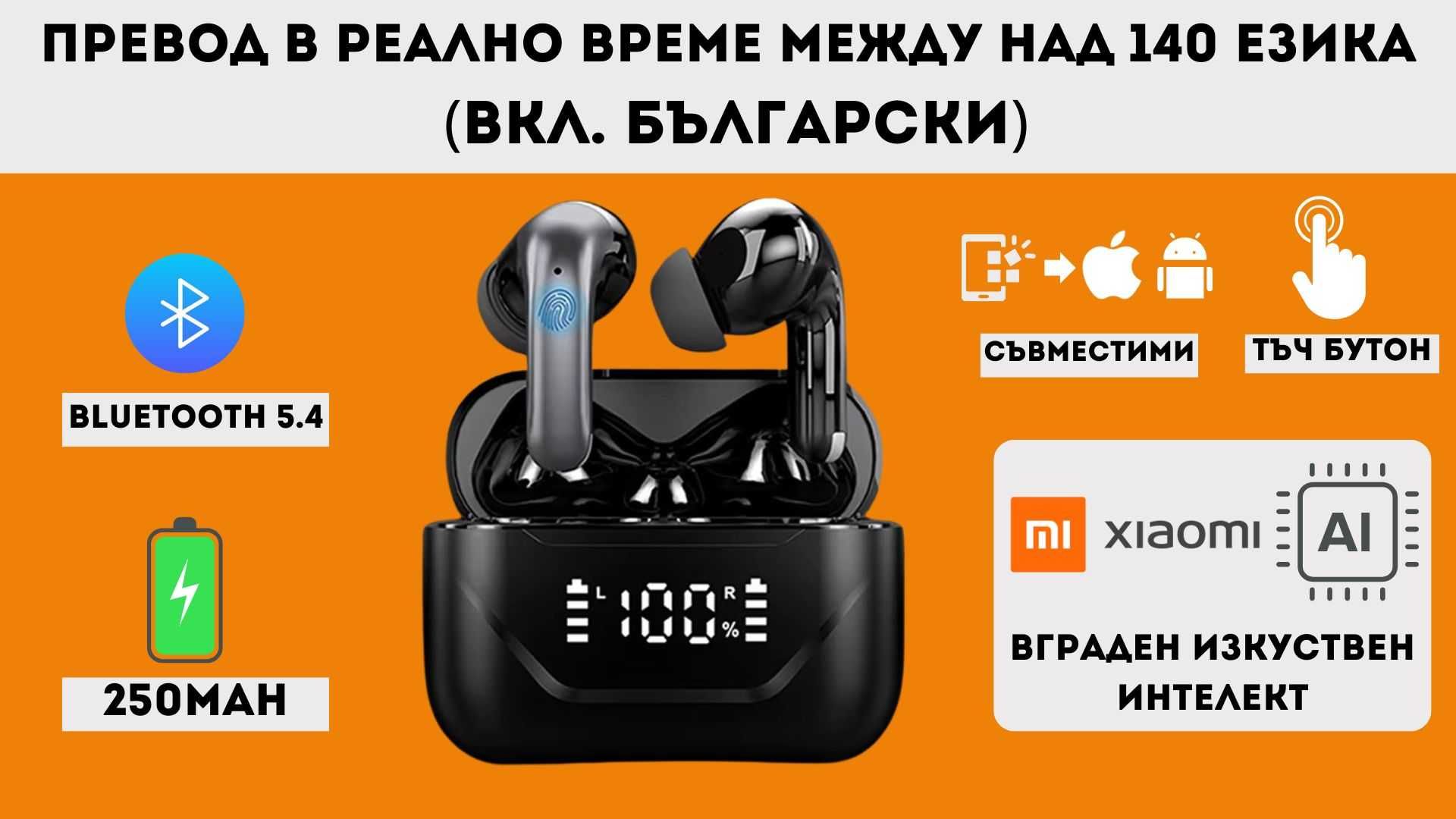 Bluetooth слушалки с превод в реално време на над 140 езика