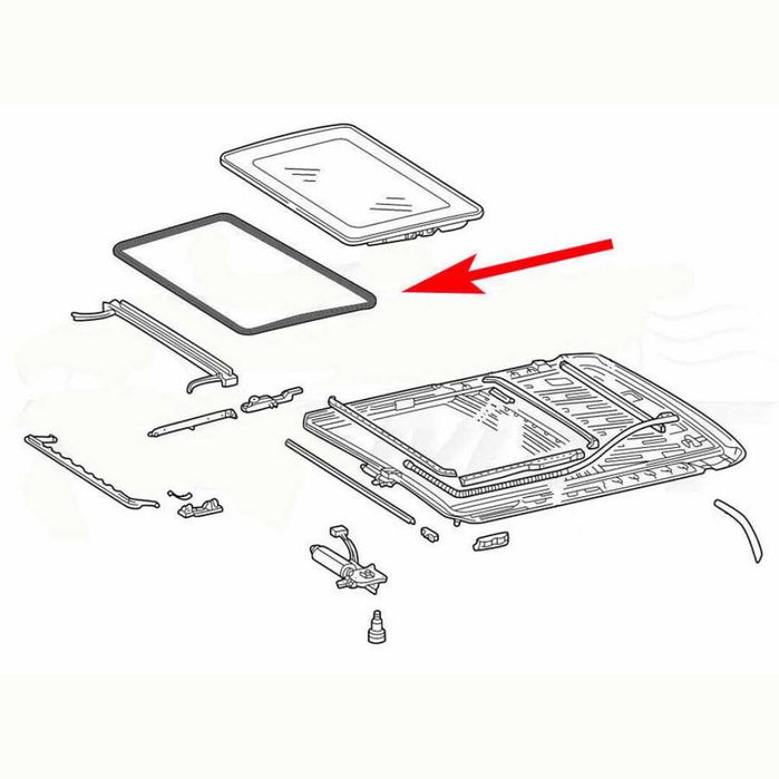 Уплътнение за люк BMW 3 E46 E90/ 5 E39 E60 F10 G30/ 7 E32 E38 F01 G11