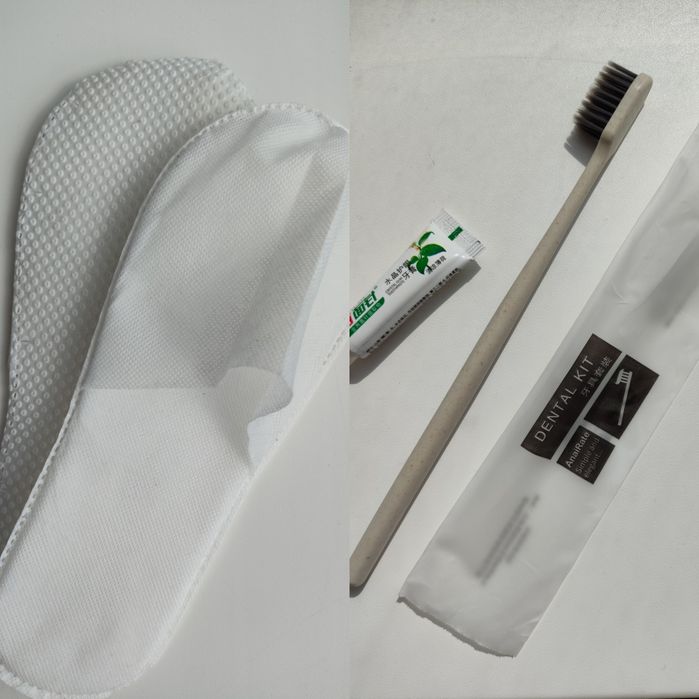 Одноразовая зубная щётка и тапочки
Щётка+зубная паста 55тг
В наличии 1