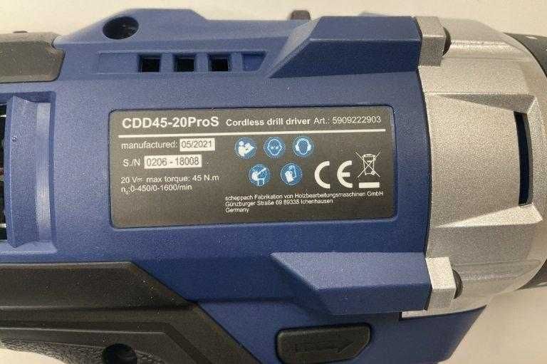 Акумулаторен винтоверт Scheppach CDD45-20ProS С батерия и зарядно