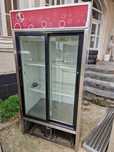 Frigider inox 1, 2 usi, stare  bună, dulap frigorific 2 usi,600- 1400