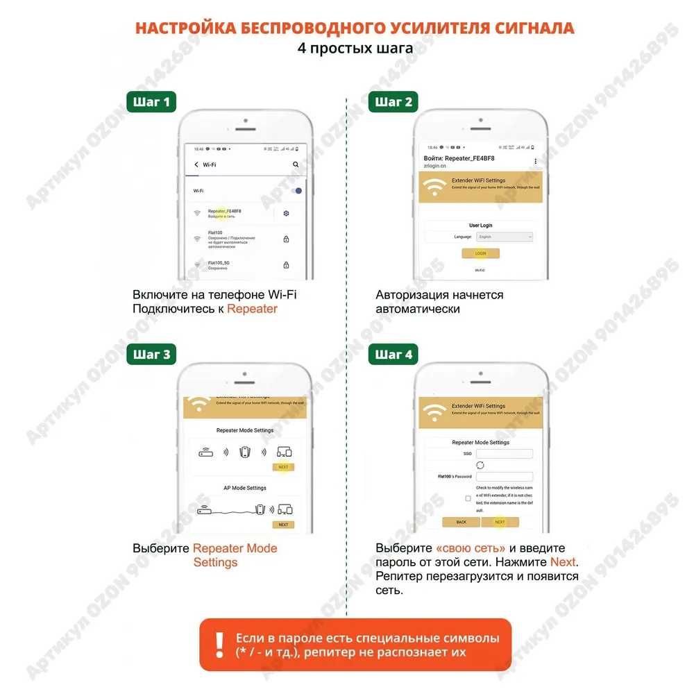 Wi-Fi усилитель/Wi-Fi repeater, репитер, ретранслятор до 300 Мбит/сек