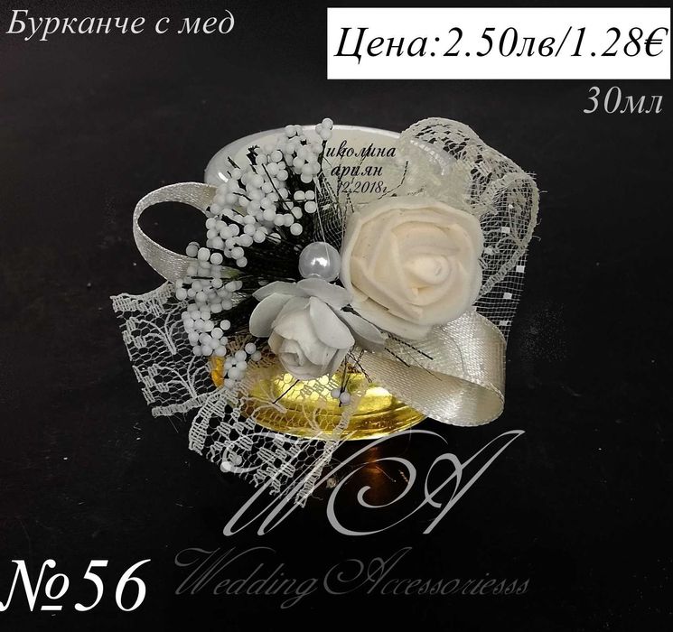 Сватбени подаръци за гости, Бурканче с мед, Подаръци за сватба