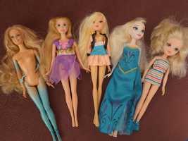 Lot 5 papusi originale Elsa, Rapunzel, Barbie, Disney, MGA, Raynbow