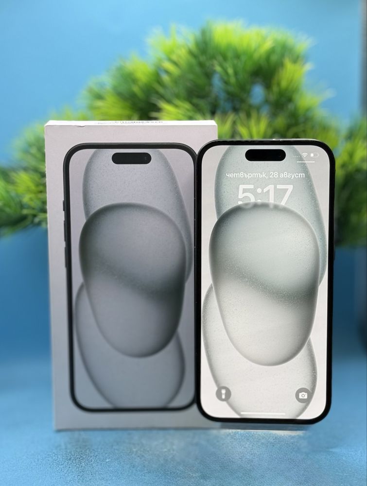 ГАРАНЦИОНЕН!!! Apple iPhone 15, 128GB, 5G, Black