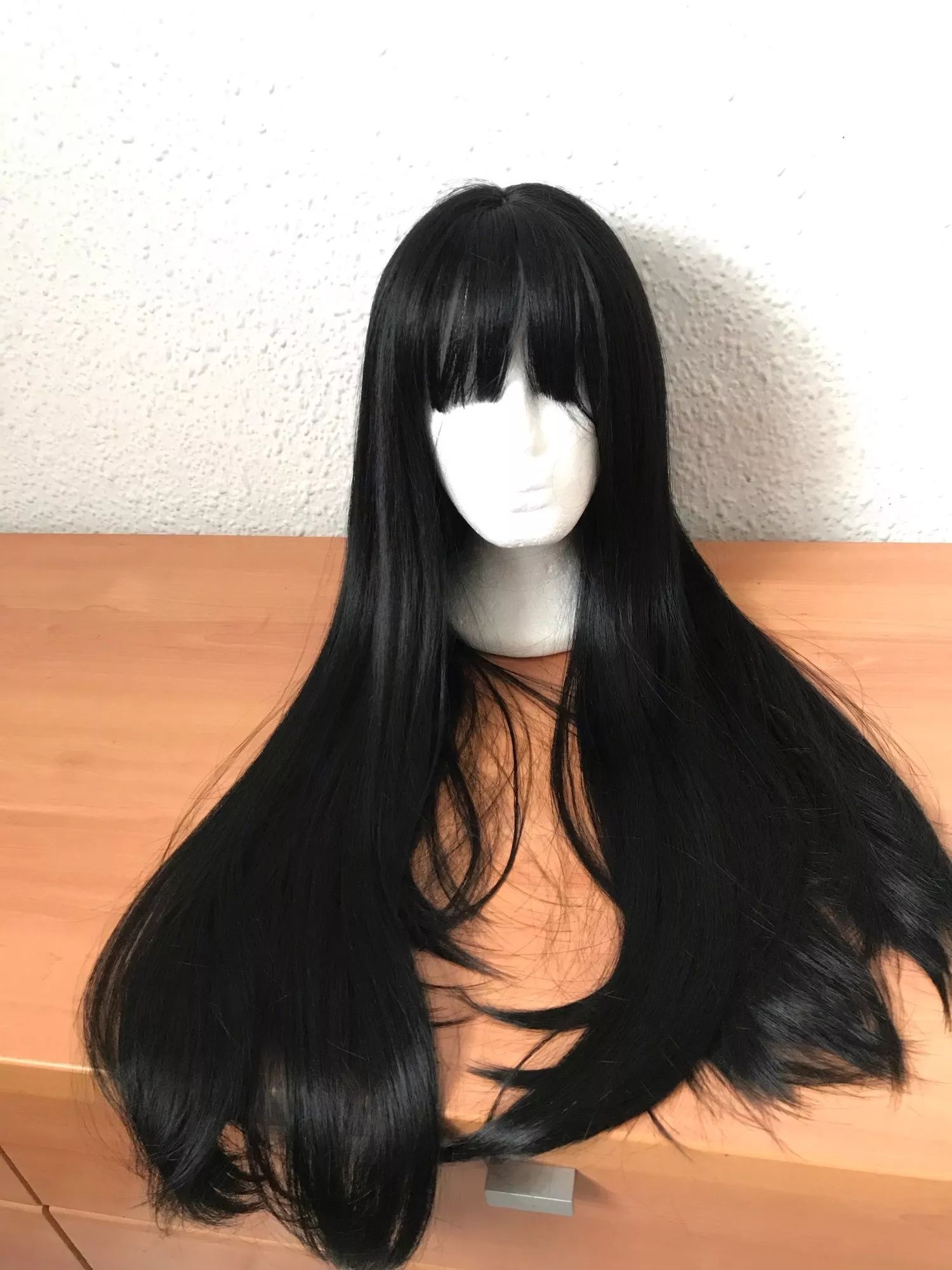 peruca lunga NEAGRA (imita par natural)