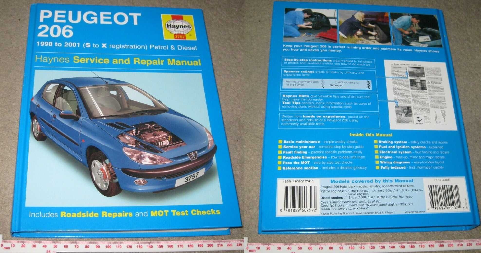 Manual auto Haynes Peugeot 106; 107; 206; 306; 307; 309 anii 1986-2011