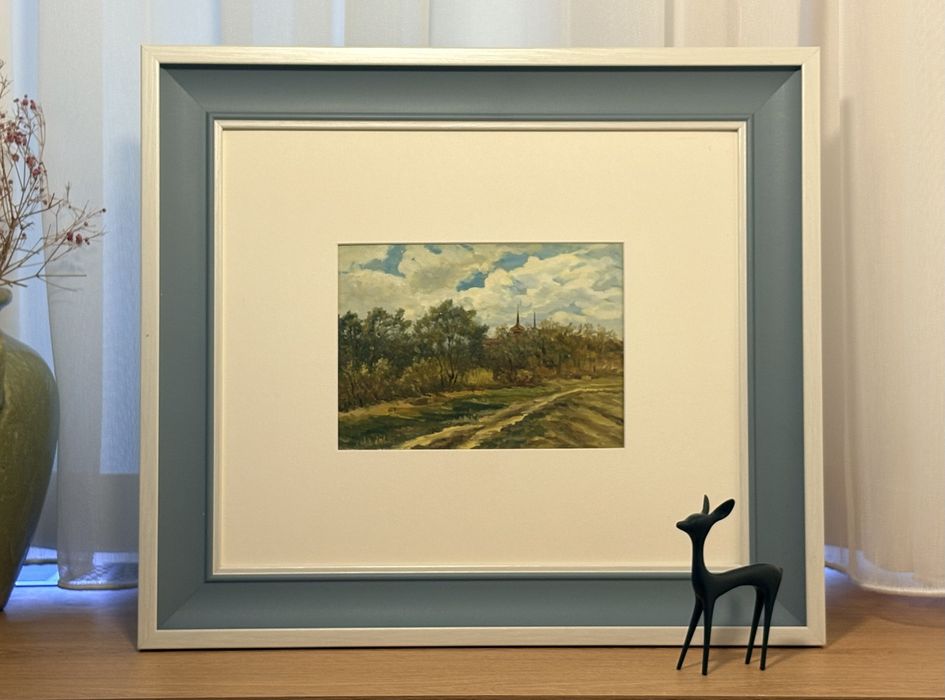 Картины маслом 16 штук (пейзаж) в новой раме, Rasimlar