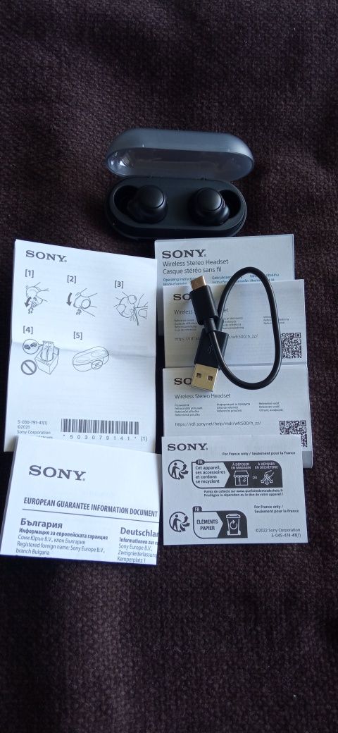 Casti Sony WF-C500 in garantie