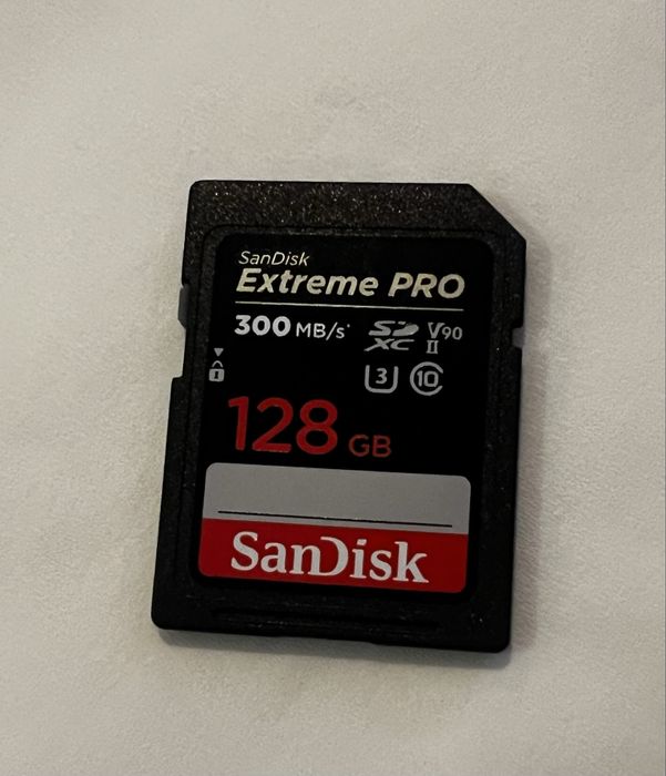 Card SanDisk Extreme PRO 128 GB 300 MB/S SDXC UHS-II Class 10 V90