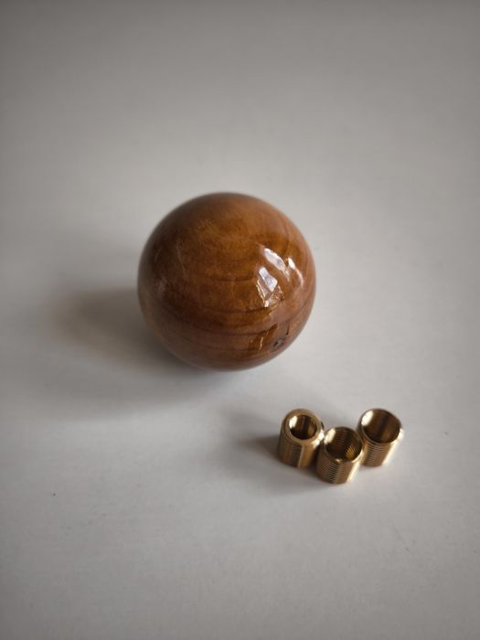 Дървена топка за скоростен лост махагонова махагон дърво  универсална