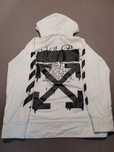 Off White White Dripping Arrow Incompiuto Hoodie