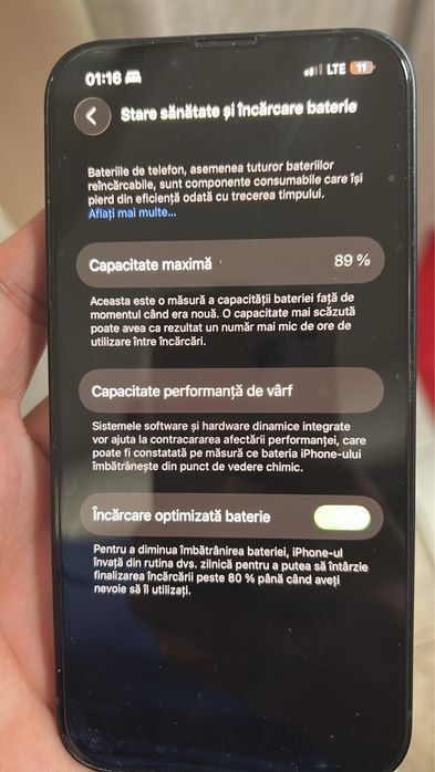 Iphone 13 baterie 89%