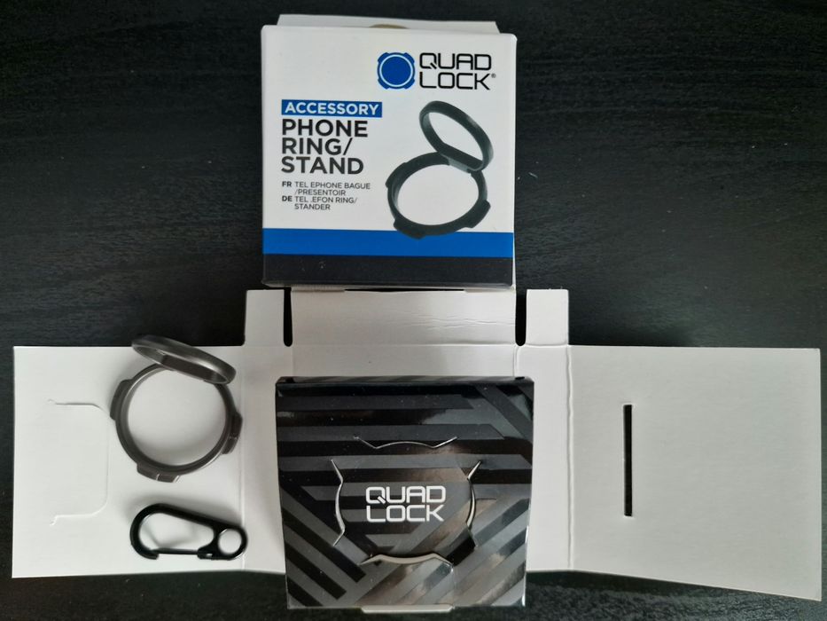 Suport telefon moto Quadlock prindere jug/furca