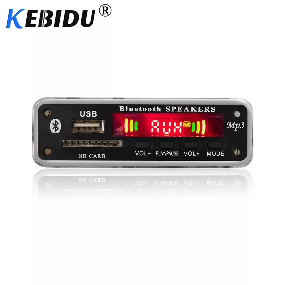 Mp3 плеър 5В/12В Bluetooth 5.0 модул за вграждане KEBIDU Sd/Usb/Fm