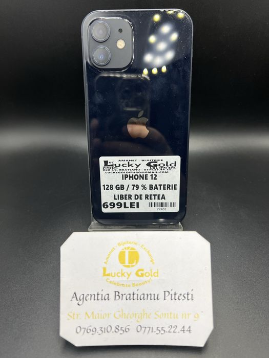 Iphone 12 128GB 79% Baterie Liber de retea cod produs 22431