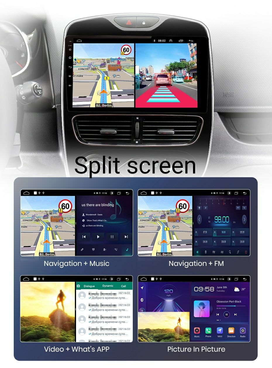Navigatie Android dedicata Renault Clio 4  (2012-2019).