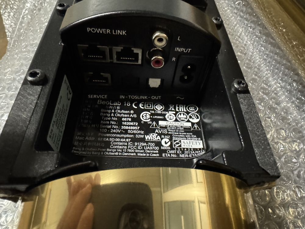 Bang olufsen beolab 18 gold