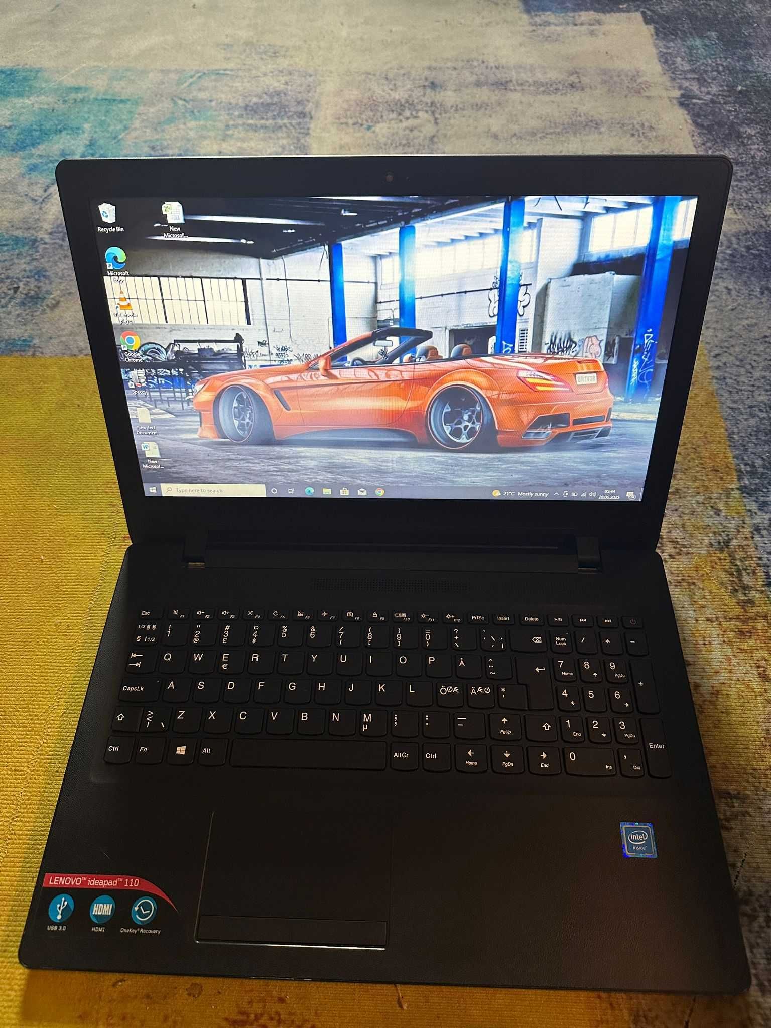 laptop lenovo 110, windows 10, hdd 500 gb, slim, baterie ok